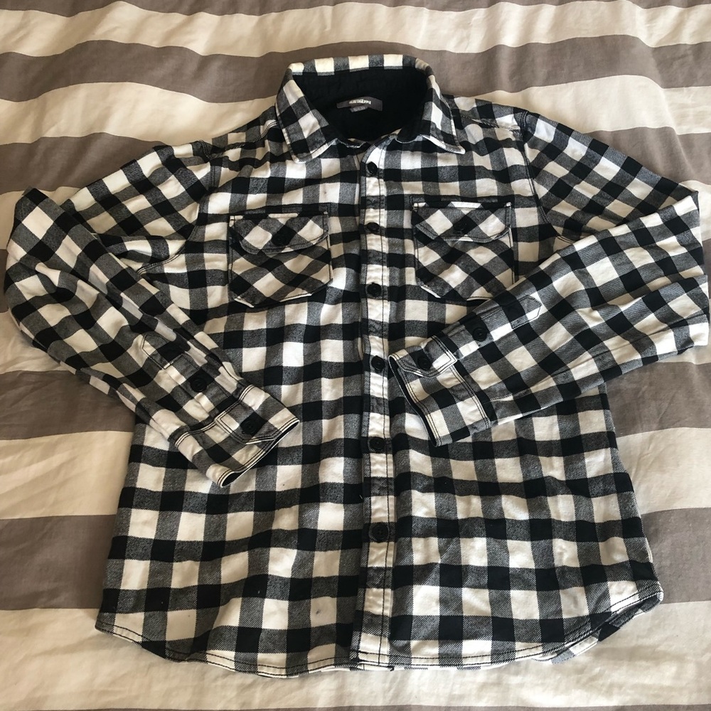 B&W Checkered Flannel